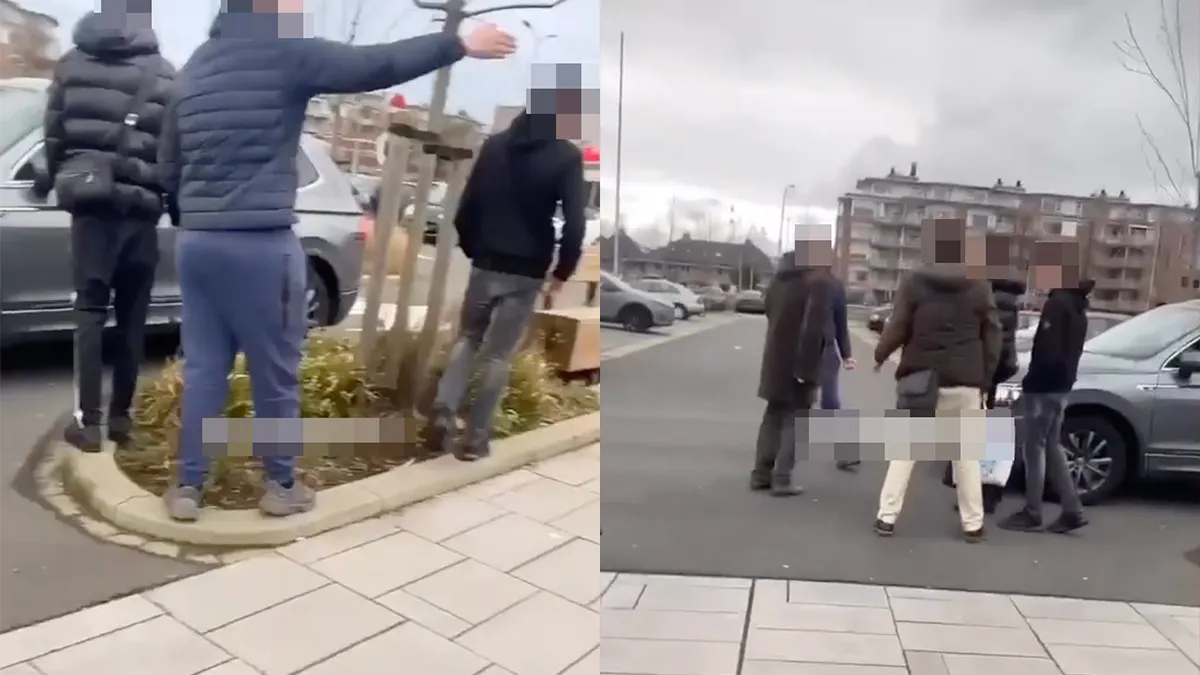 Matten op de parkeerplaats bij Westfield Mall of the Netherlands