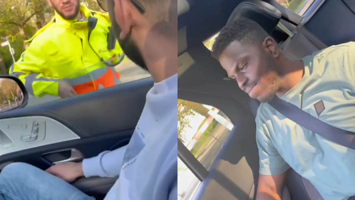 Proberen als dubbelganger van Frenna binnen te komen op festival