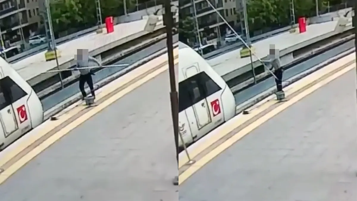 Schoonmaker van trein in Turkse Istanbul raakt per ongeluk elektriciteitskabel aan