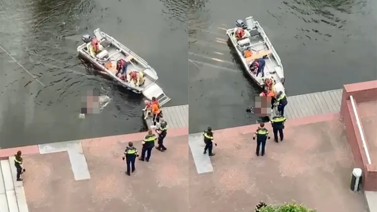 Verwarde man in Almelo wil gewoon lekker zwemmen