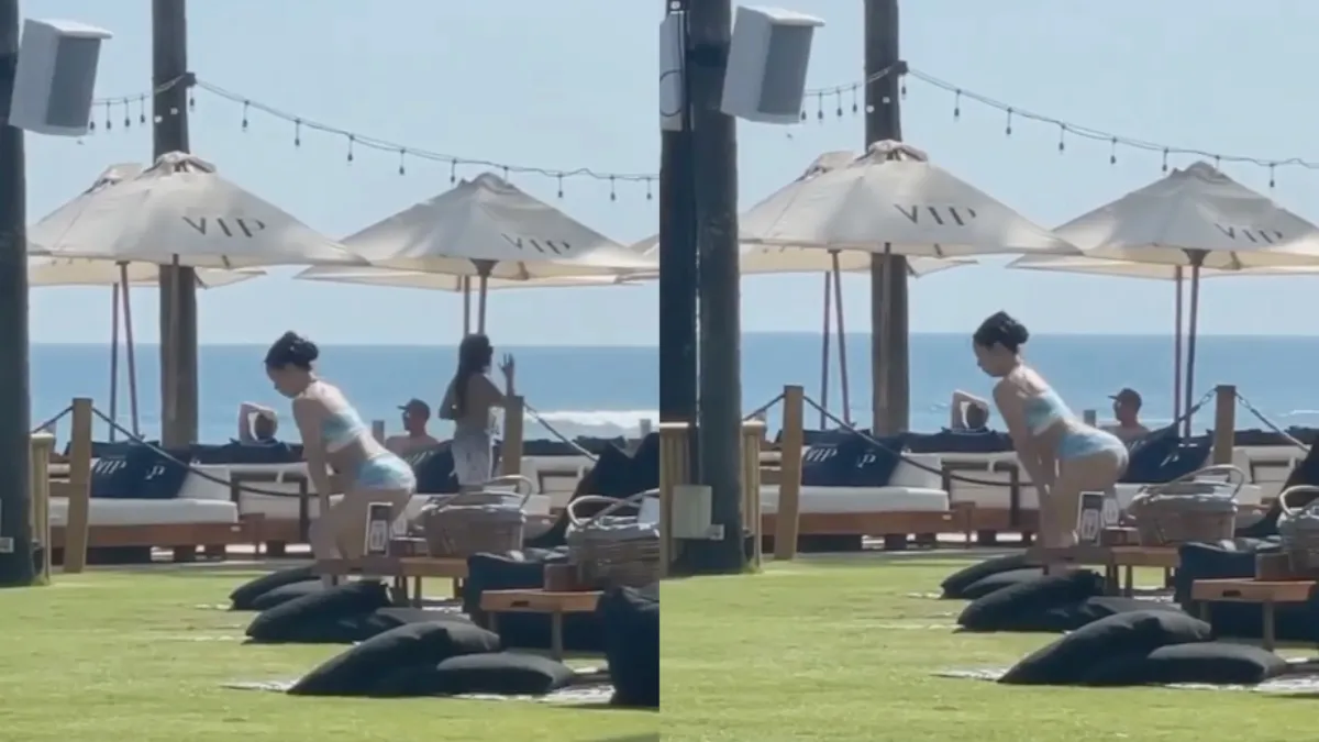 Influencer aan het zwoegen voor de views