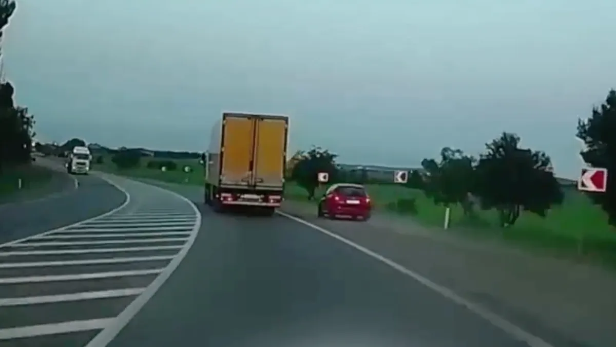 Ongeduldige dame ging voor onhaalbare inhaalactie