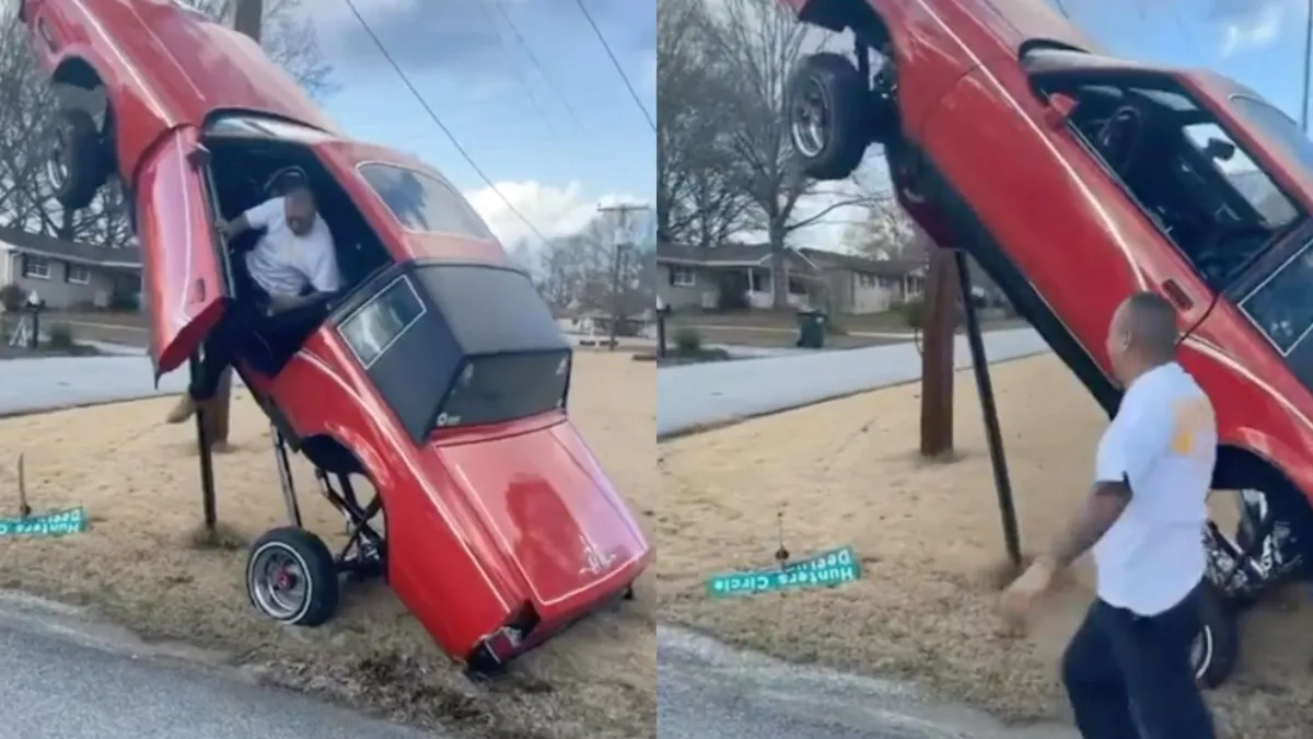 You can't park there, papi