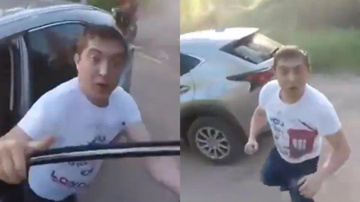 First person beelden van snel escalerende vechtpartijtje