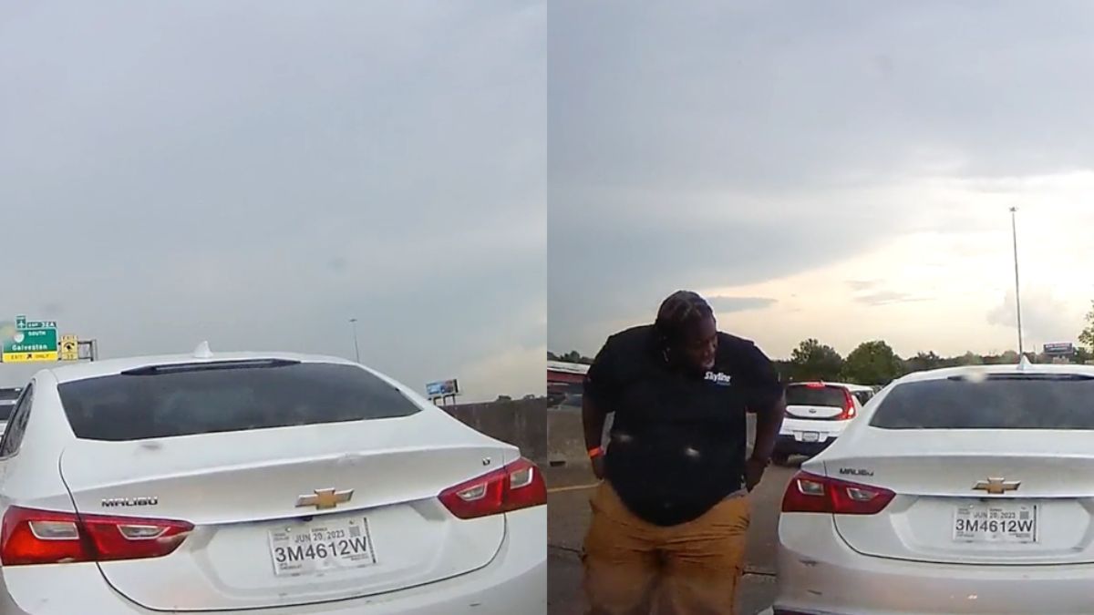 Texaanse oplichter had niet gezien dat zijn "slachtoffer" een dashcam had