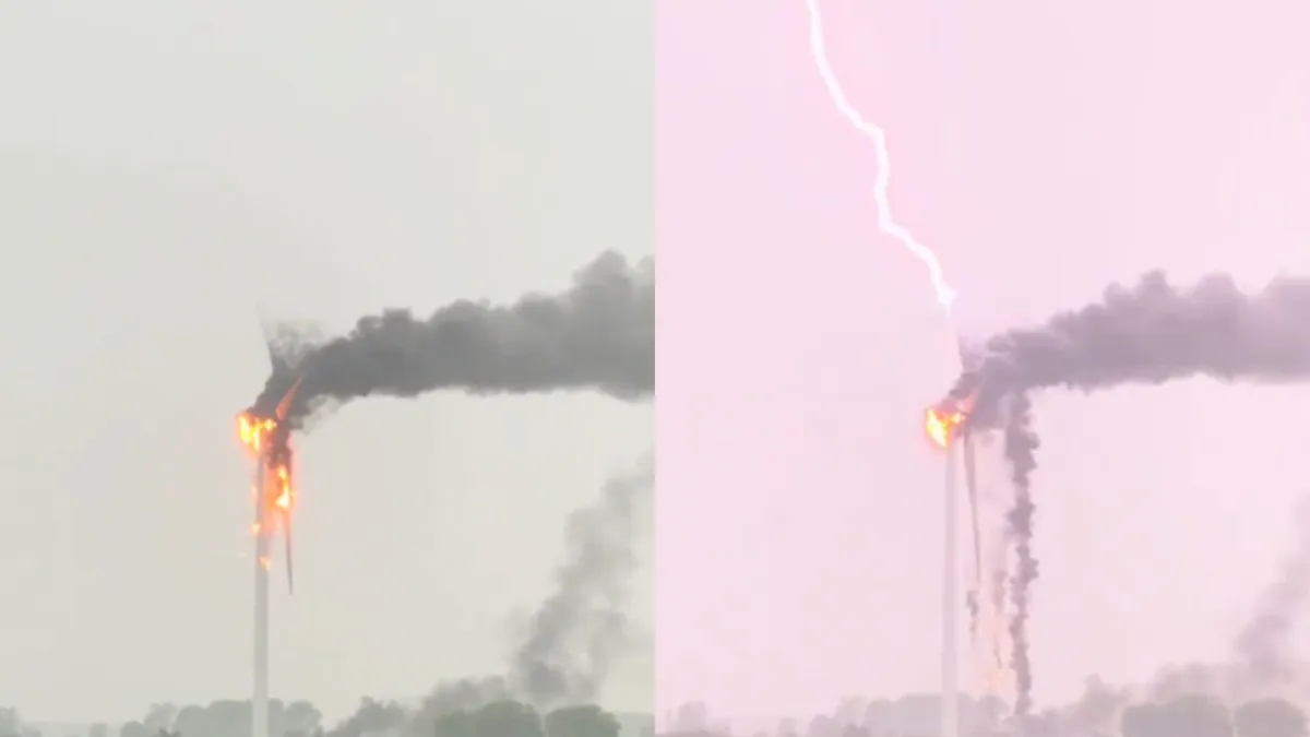 Onweersbui had het vooral gemunt op één Canadese windmolen