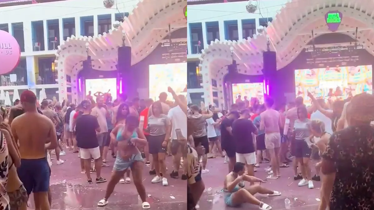 En jij denkt dat er alleen maar classy mensen een dansje doen op Ibiza