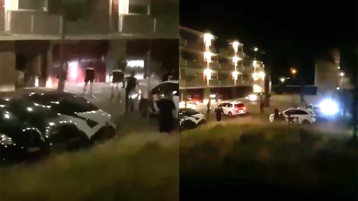 Gezelligheid in Nijmegen: Politie vuurt kogelregen af op auto die uit garage vlucht
