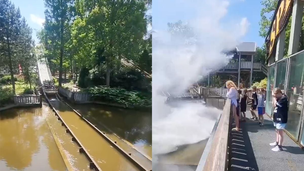 Ondertussen in Duinrell: 'Ga daar even staan, dan maak ik een leuke video'