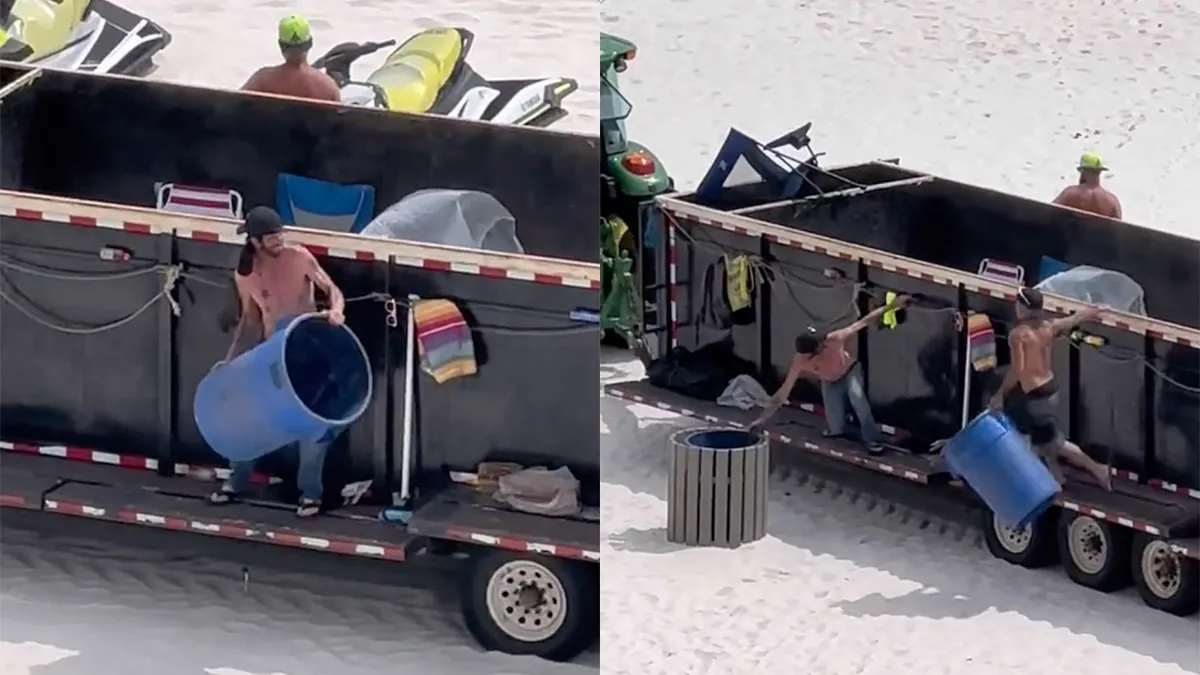 Vuilnisophalers Panama City Beach zijn geoliede machine en hebben zin in hun werk