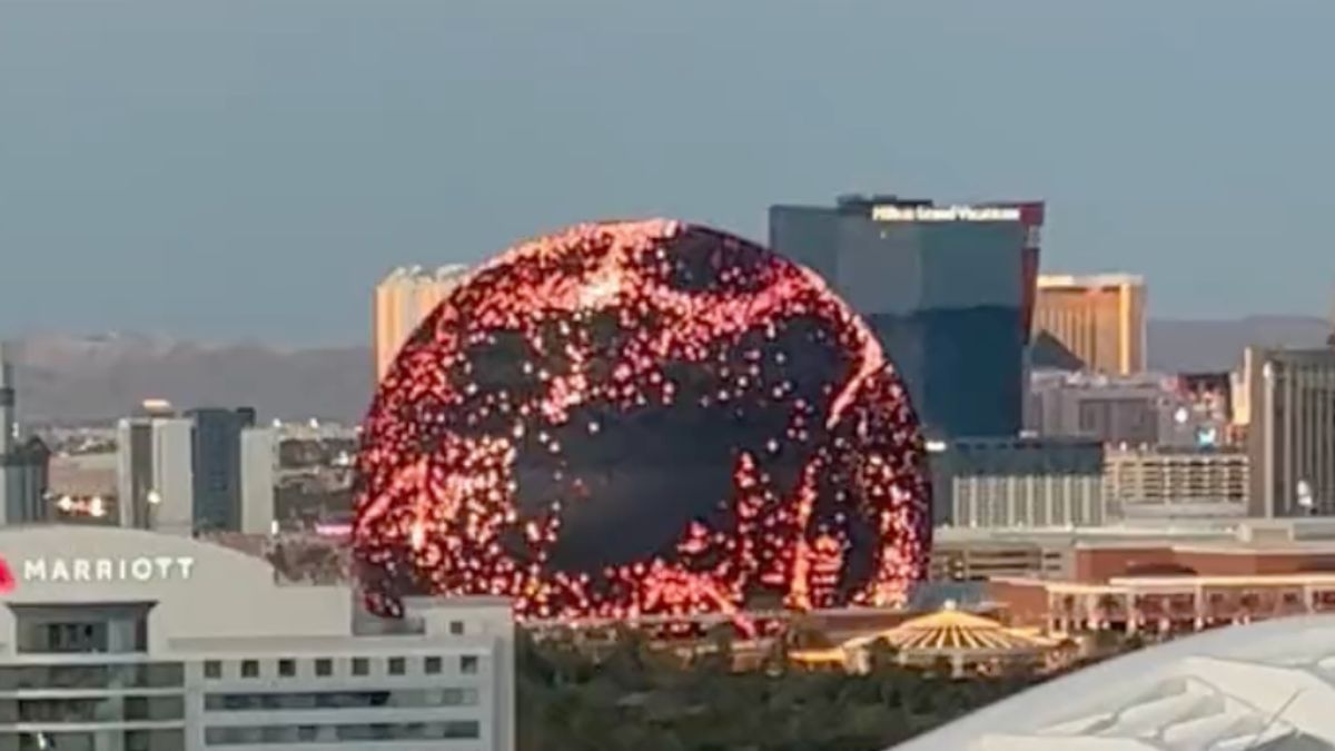 De MSG Sphere in Las Vegas is bijna klaar en ziet er al goed uit