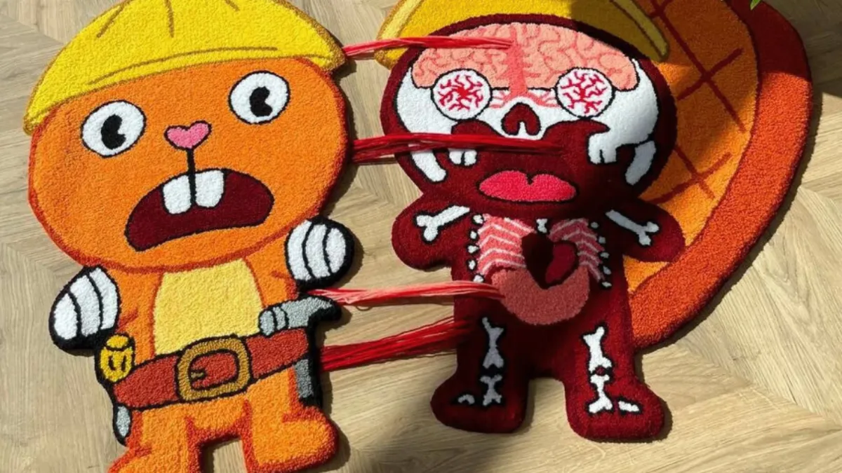 Shut Up And Take My Money: Happy Tree Friends handgemaakte matten