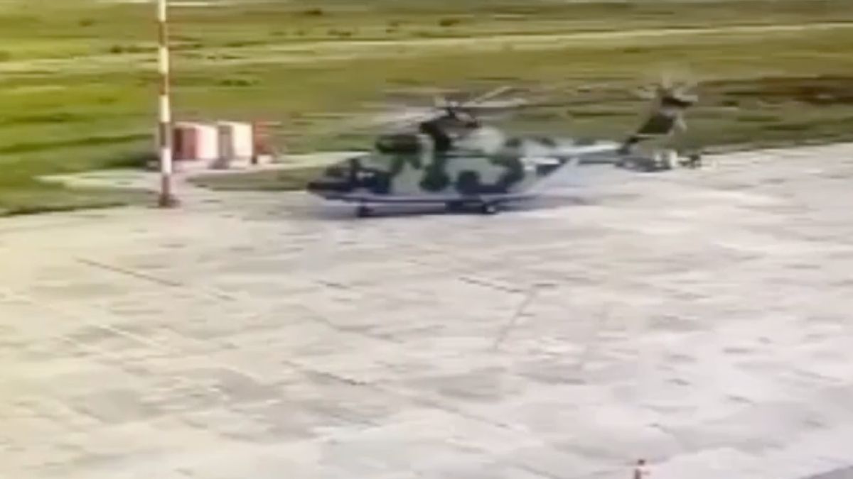 Stond die lichtmast daar al lang… Mil Mi-26 helikopter tijdelijk buitengebruik
