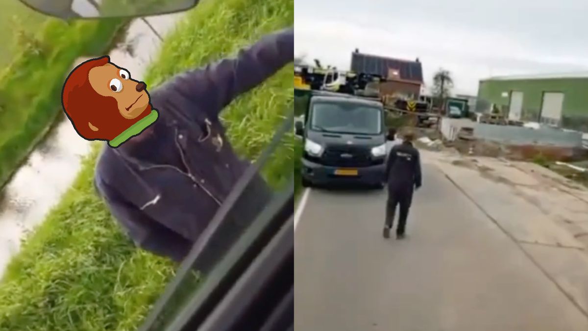 Vrachtwagenchauffeur is toch niet op vakantie met dat ding, joh