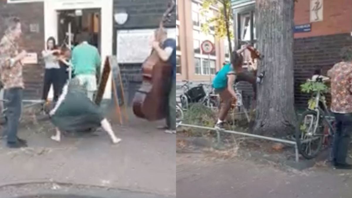 Niemand snapt wat deze muzikale bezetenen op straat doen in Amsterdam 