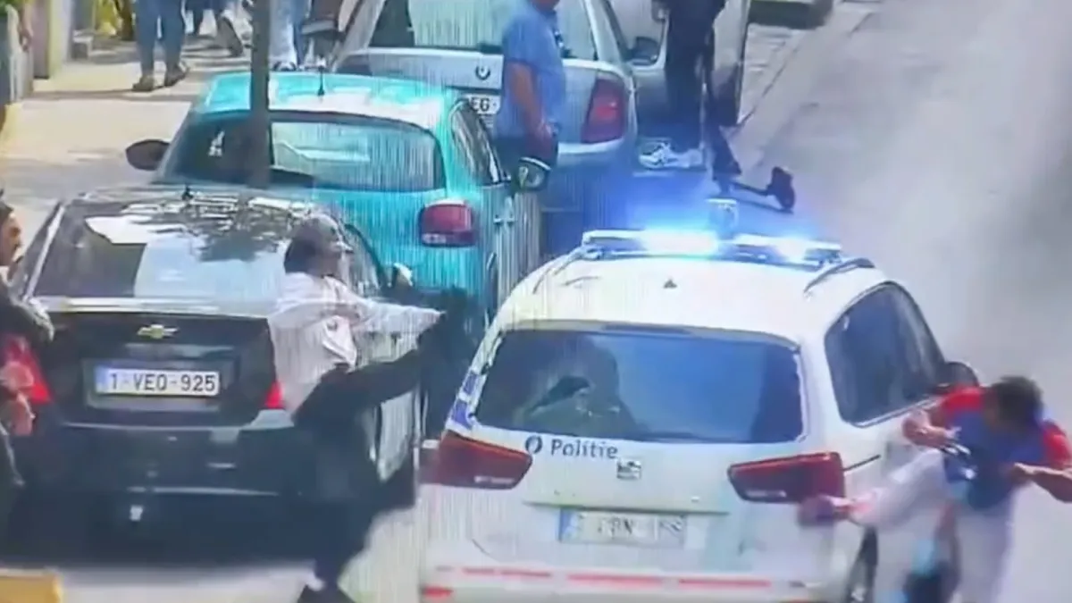 Bizarre aanval op politiewagen met schuilende agenten in Brusselse wijk Sint-Gillis