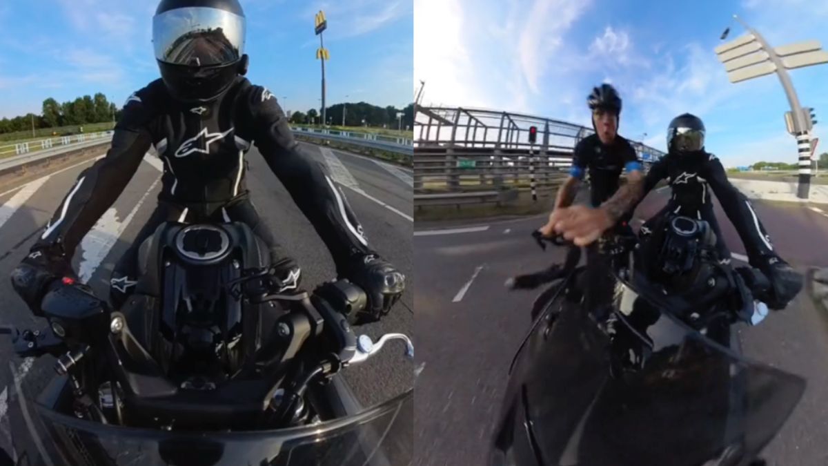 Motorrijder tikt door rood rijdende wielrenner om in Hoogvliet