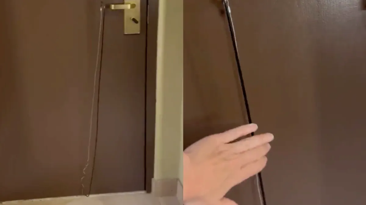 Toch wel bizar als een koppel probeert in te breken in je hotelkamer terwijl je aanwezig bent