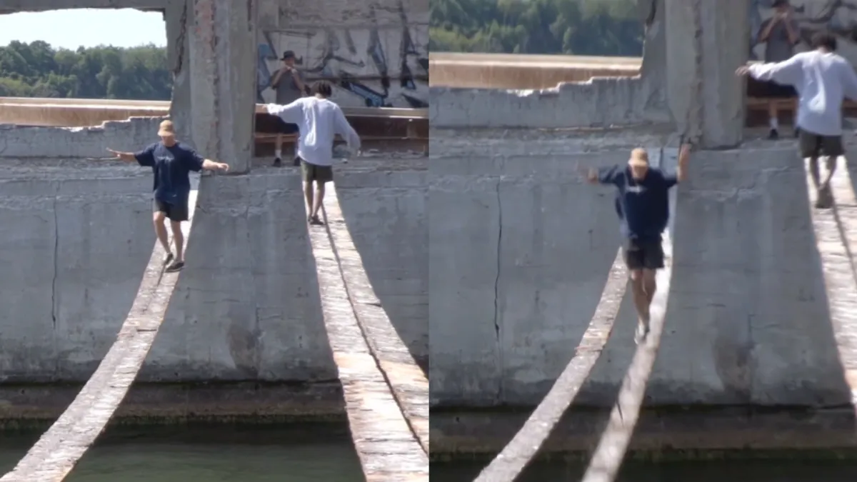 Door het oog van de naald kruipen op Torpedo Island