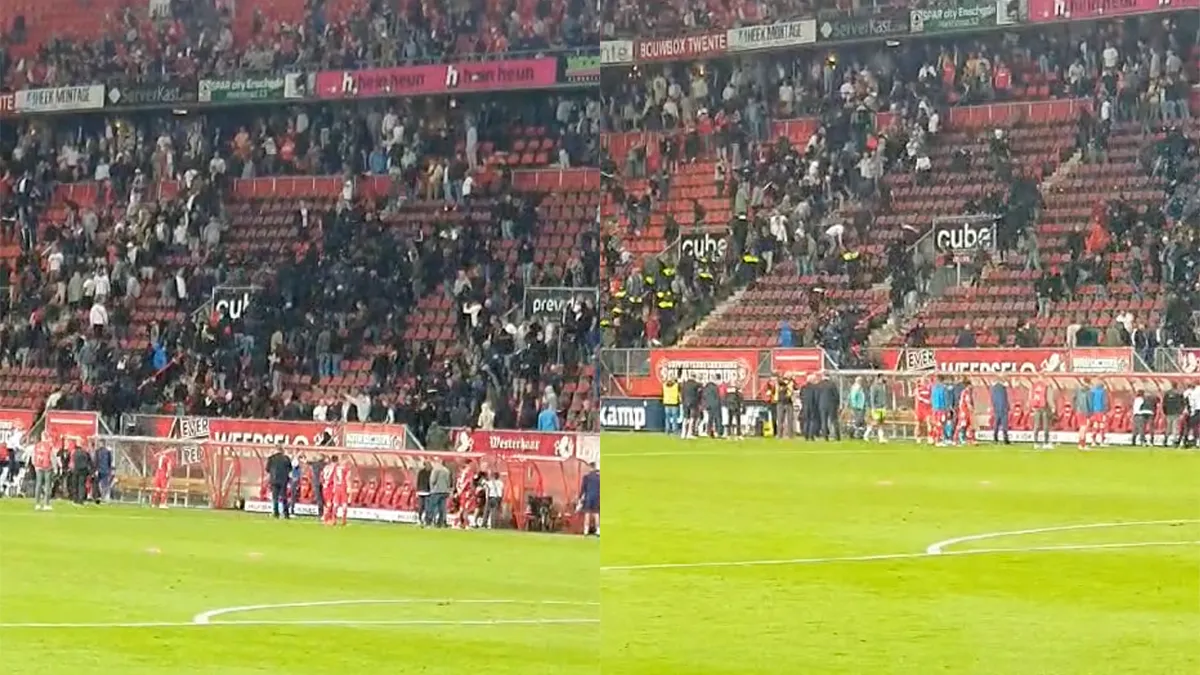 FC Twente wint van Hammarby, maar daarna werd het matten op de tribune