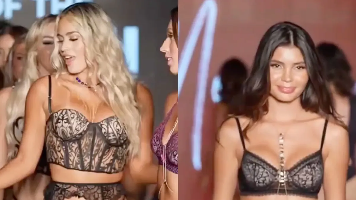 Gewoon omdat het kan: Bikinimodellen lopen een rondje op je beeldscherm