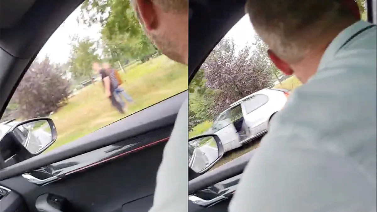 Ondertussen in Nijverdal: "Hey moat, je ken daar nie parkeren joh"