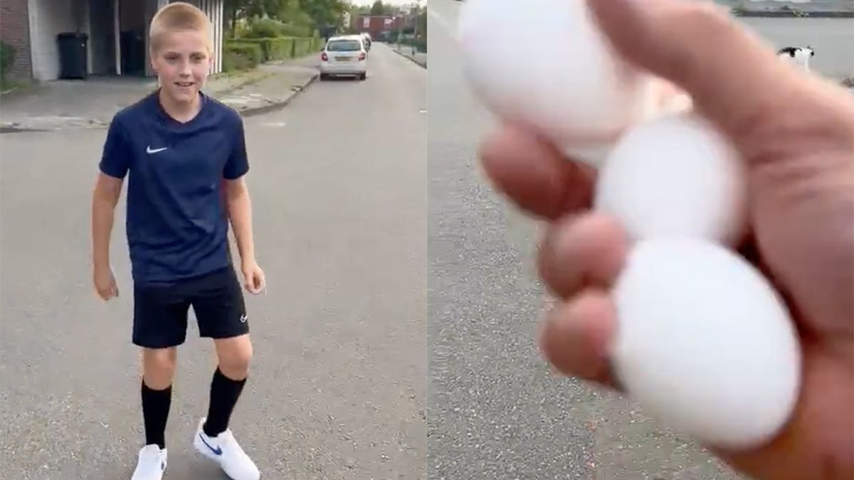 Alex Soze neemt zoontje te grazen met grap met 3 eieren