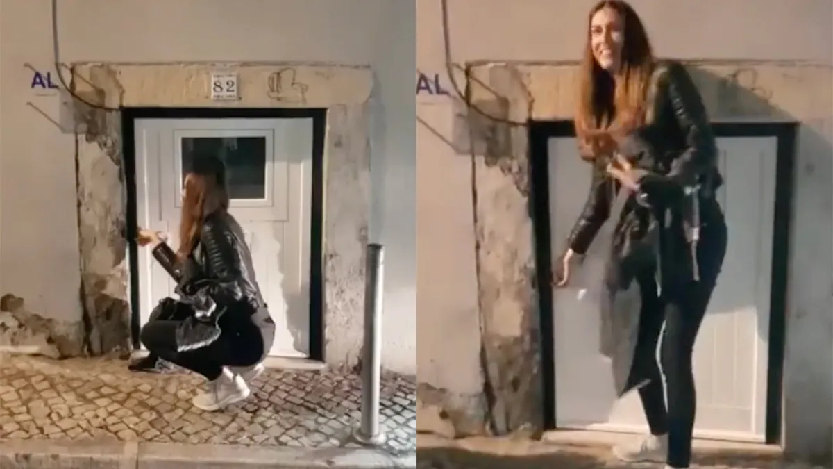Als de deur van je Airbnb appartement in Lissabon heel erg klein is