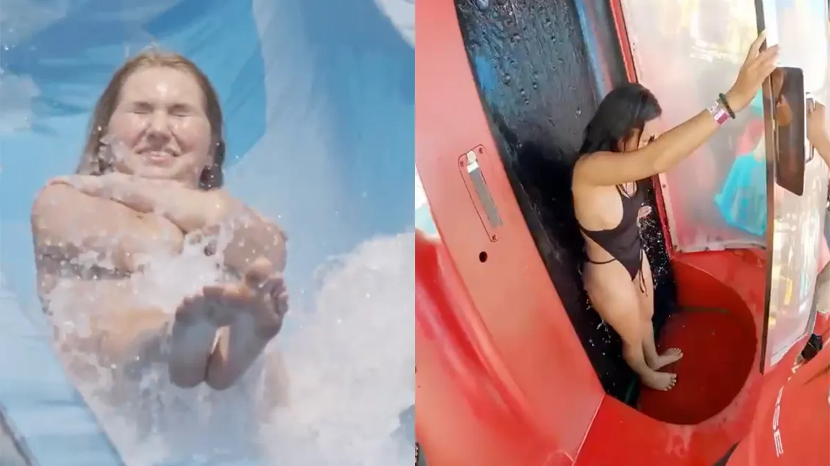 Deel 2 nieuwe hobby Internet: Kijken naar mensen in waterglijbanen
