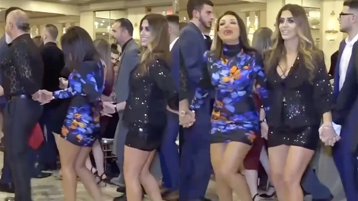 Gast heeft goede schoenen aan op bruiloft