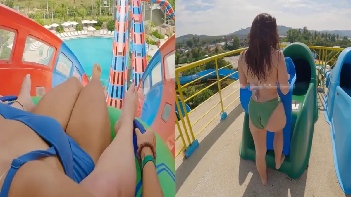 Het Internet heeft er een nieuwe hobby bij: Kijken naar mensen in waterglijbanen