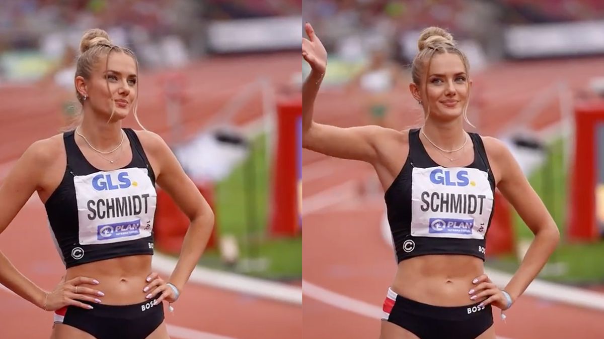 Knappe atlete Alica Schmidt zet heel snel haar 'gameface' op