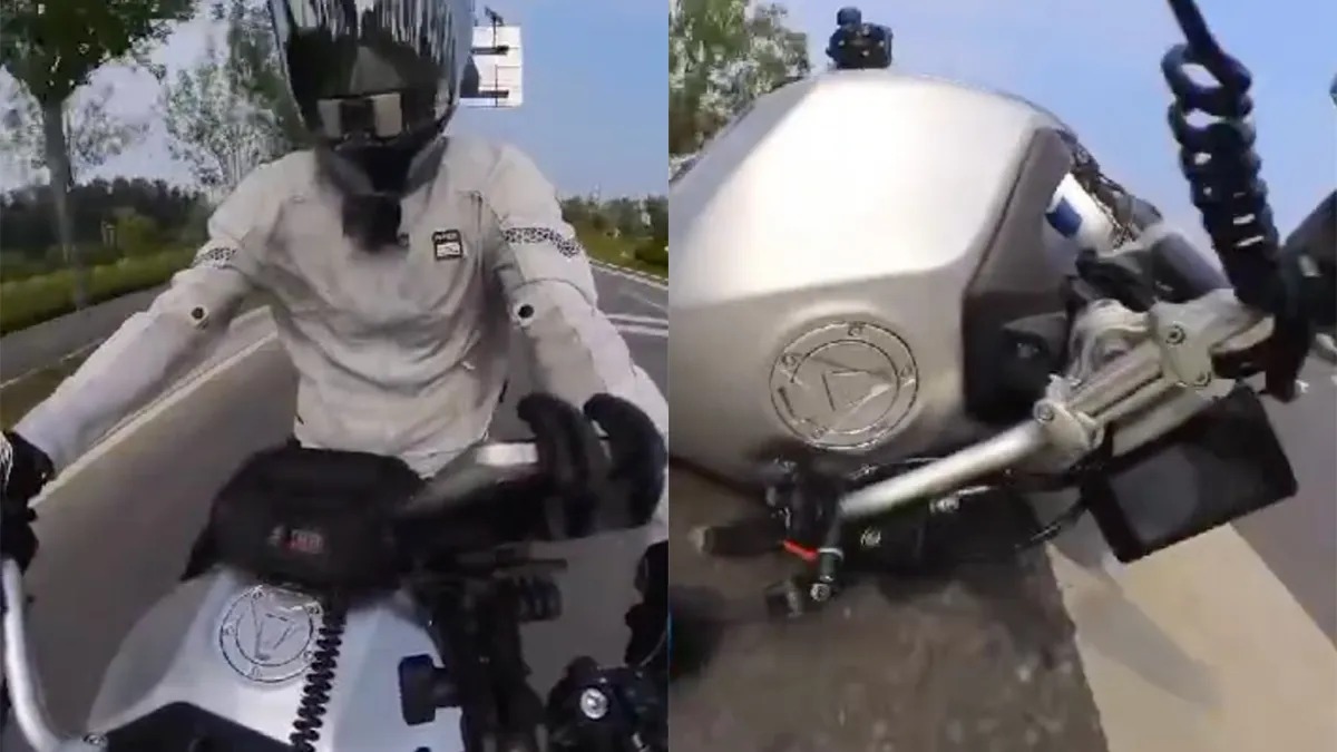 Motorrijder ziet auto van achteren niet aankomen en vliegt door de lucht