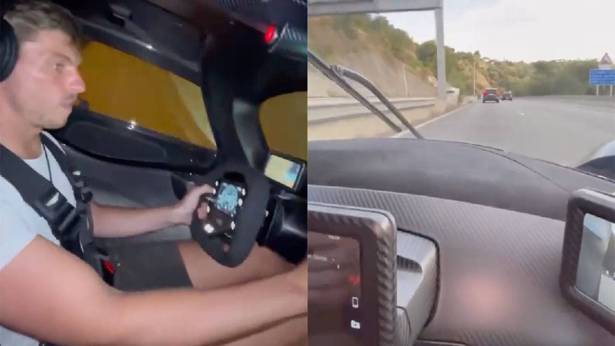 Politie gaat beelden onderzoeken waarin Max Verstappen te hard rijdt in Aston Martin Valkyrie