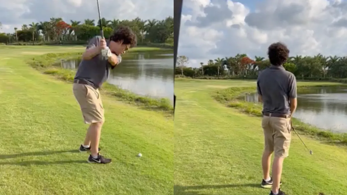 Zelfs een potje golf kan niet normaal in Florida dankzij hongerige alligator