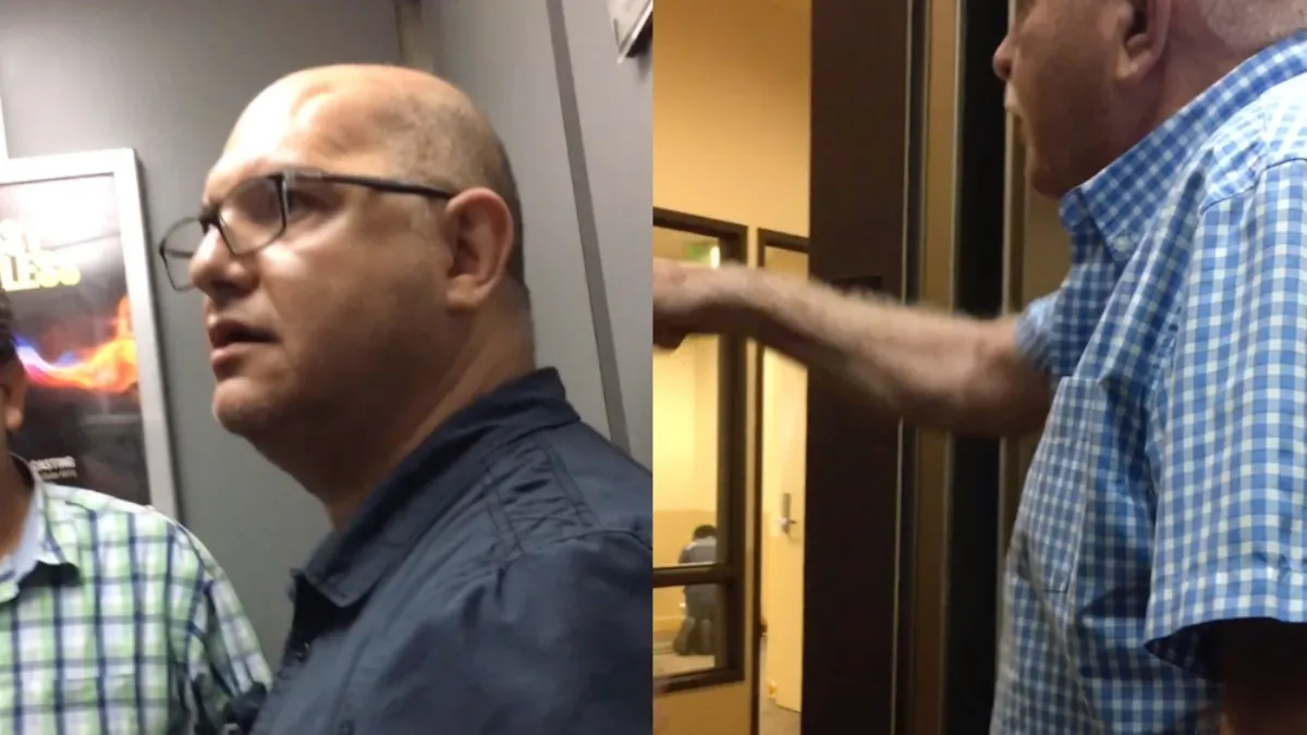 Verbaal gevecht in lift is vooral erg vermakelijk