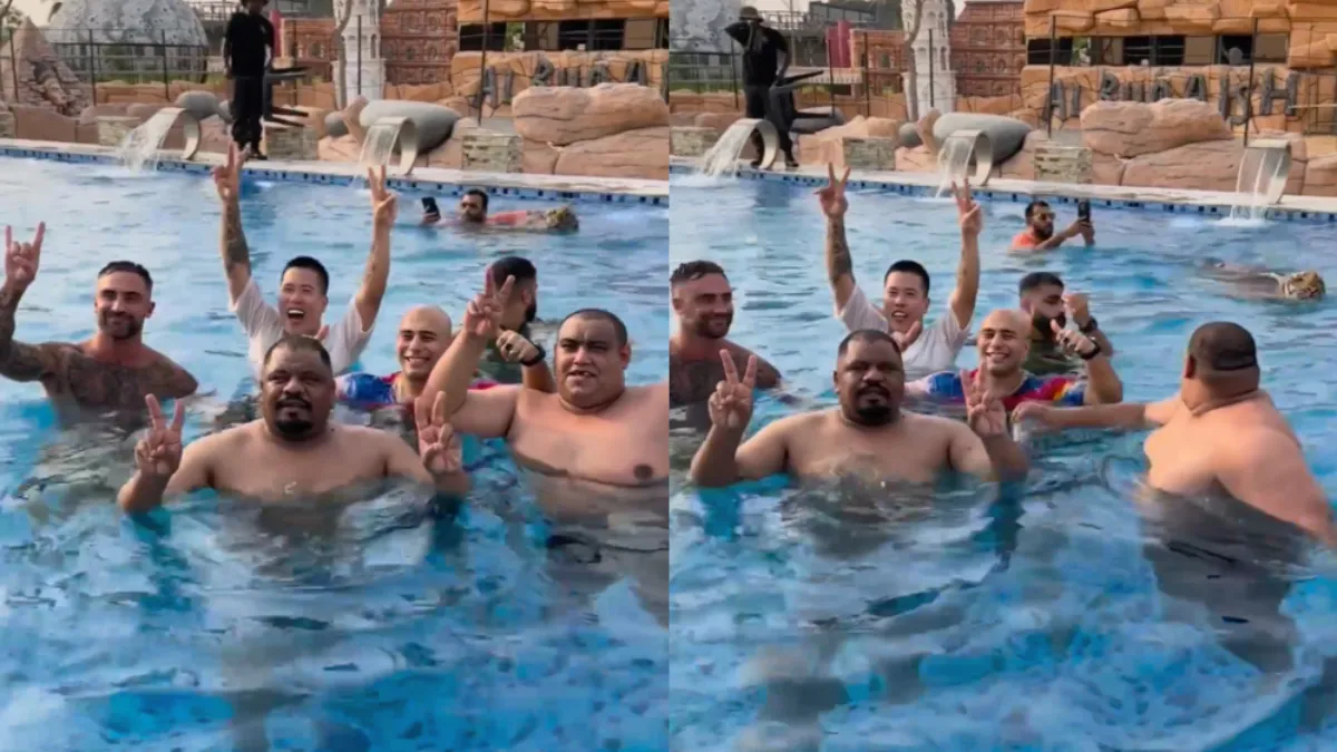 Tijger toch niet zo'n populaire verrassing tijdens het zwemfeestje