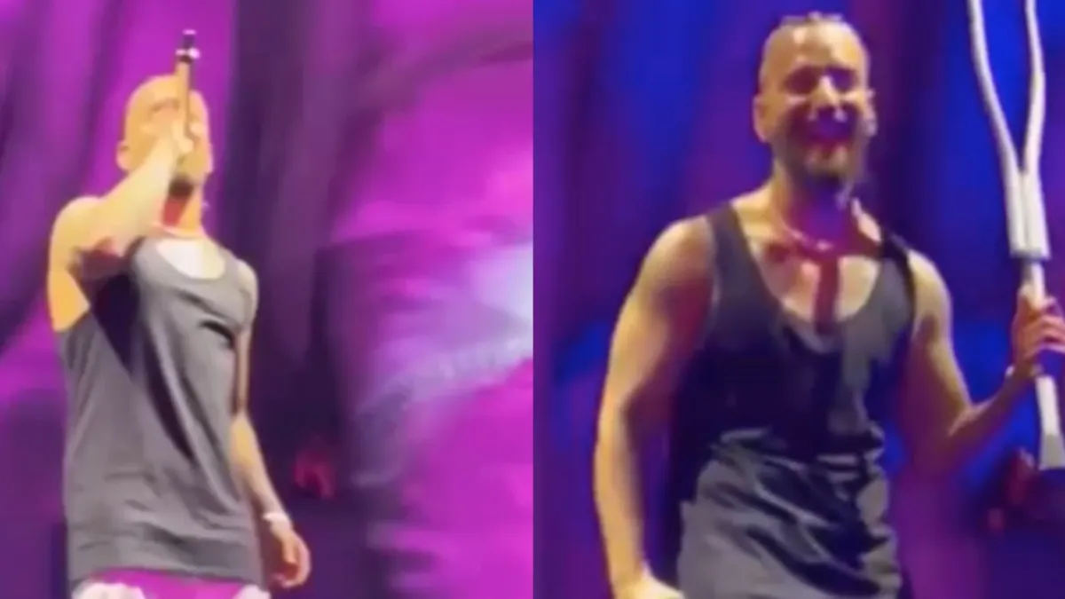 Zanger Maluma krijgt opvallend cadeautje van fan toegeworpen