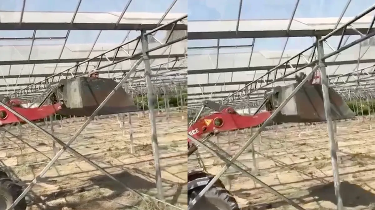 Collega loopt er graag luchtig bij tijdens slopen van kas