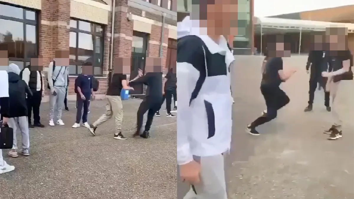 thumb vk gezellig potje matten op het schoolplein maar een persoon durft pas later mee te doen
