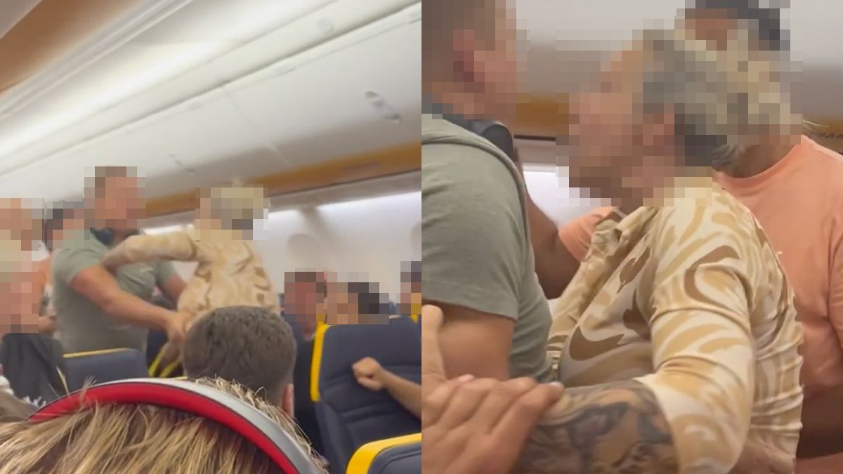 Gezelligheid op vlucht van Malaga naar Airport Weeze: Vrouw in mitella valt stewardess aan