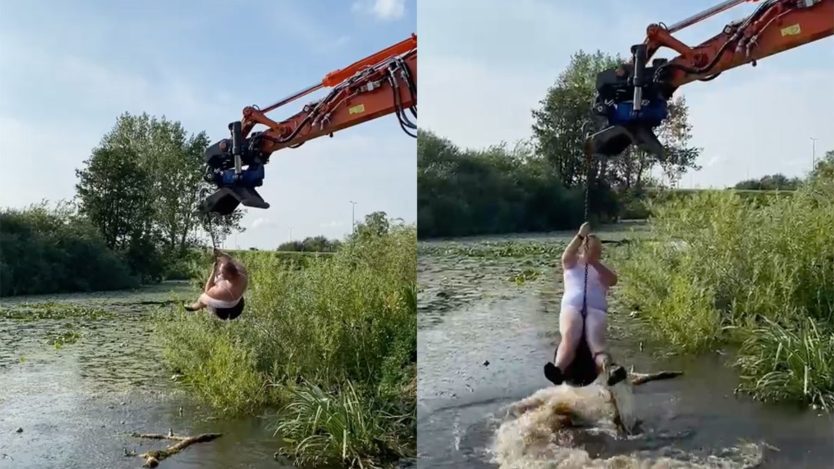 Nederlanders doen Wrecking Ball in de zomer editie