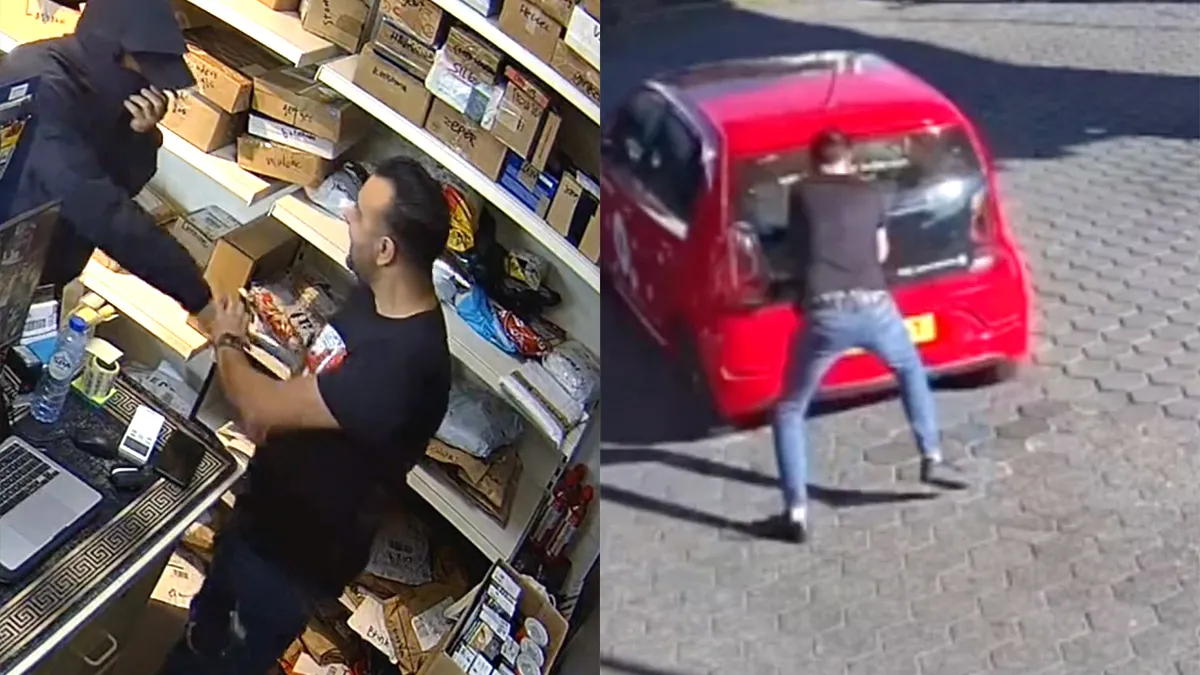 Niet snugger duo overvalt een tankstation in de ochtend, maar kassa is dan leeg