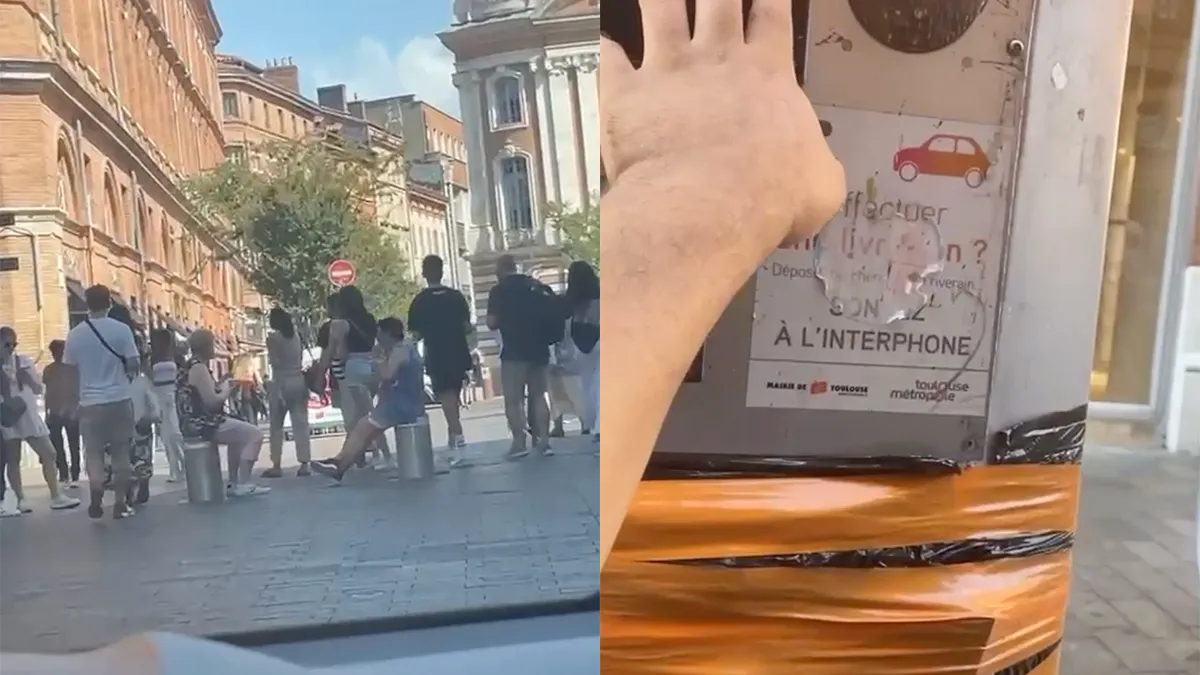 thumb vk op paaltje zitten is niet de beste plek om je broodje te eten in toulouse