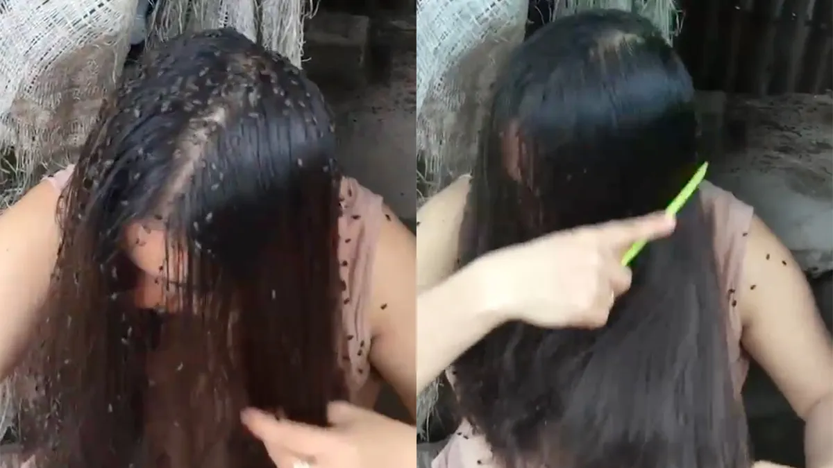 ‘Schat, het kriebelt een beetje. Kan jij kijken wat het is?’