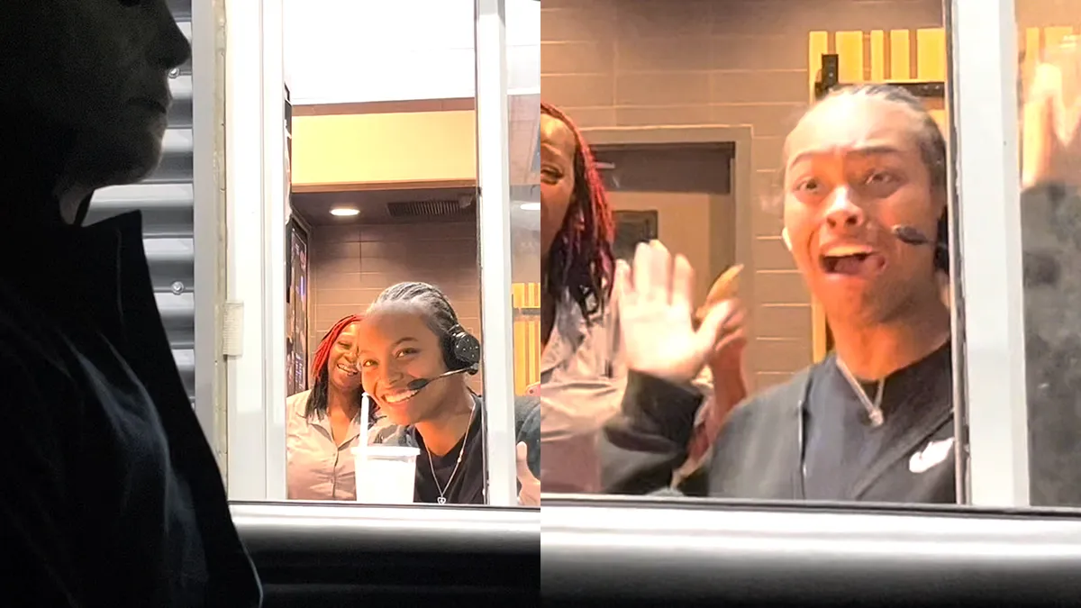 thumb vk altijd lachen met michael myers bij de drive through