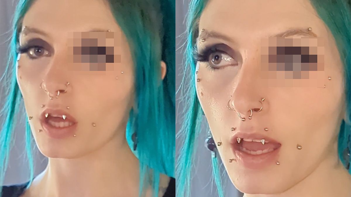 Auw! Deze dame heeft een piercing in haar OOG!