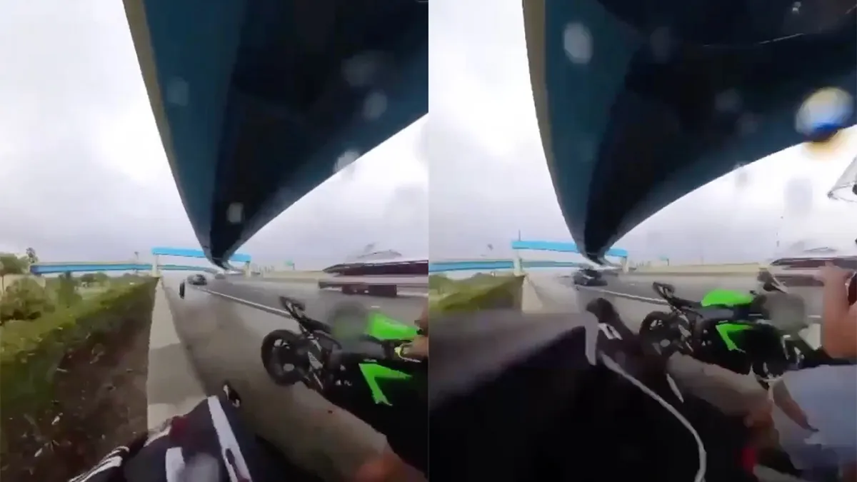 thumb vk auw vrouw krijgt wiel onguur hard op haar hoofd