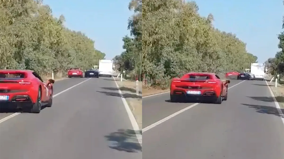 thumb vk bizar ongeluk in san giovanni suergiu waar supercar op camper knalt