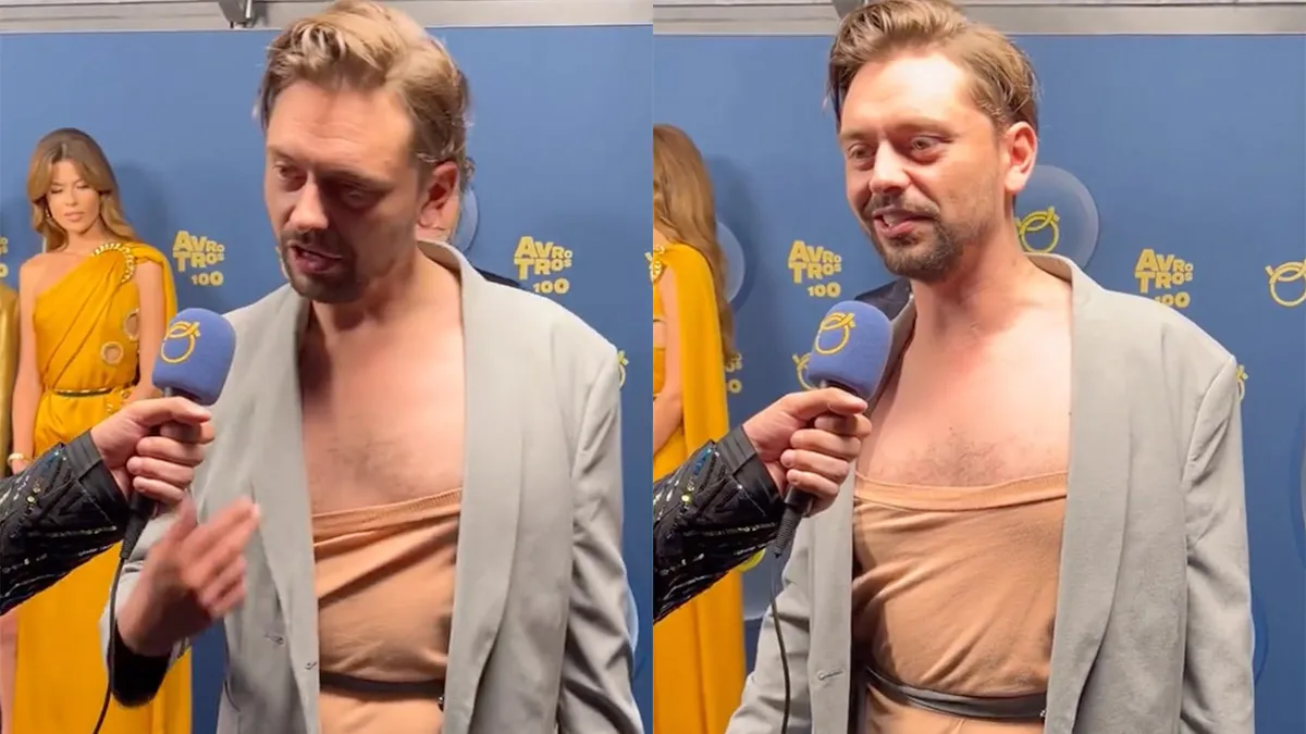 thumb vk internet kan uit donny ronny in jurkje tijdens gouden televizier ring gala